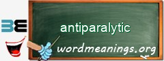 WordMeaning blackboard for antiparalytic